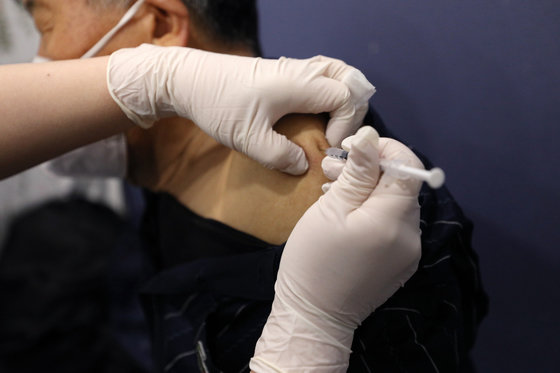 지난해 12월 서울의 한 의원에서 의료진이 동절기 신종 코로나바이러스 감염증(코로나19) 2가백신을 접종하고 있다. 뉴스1