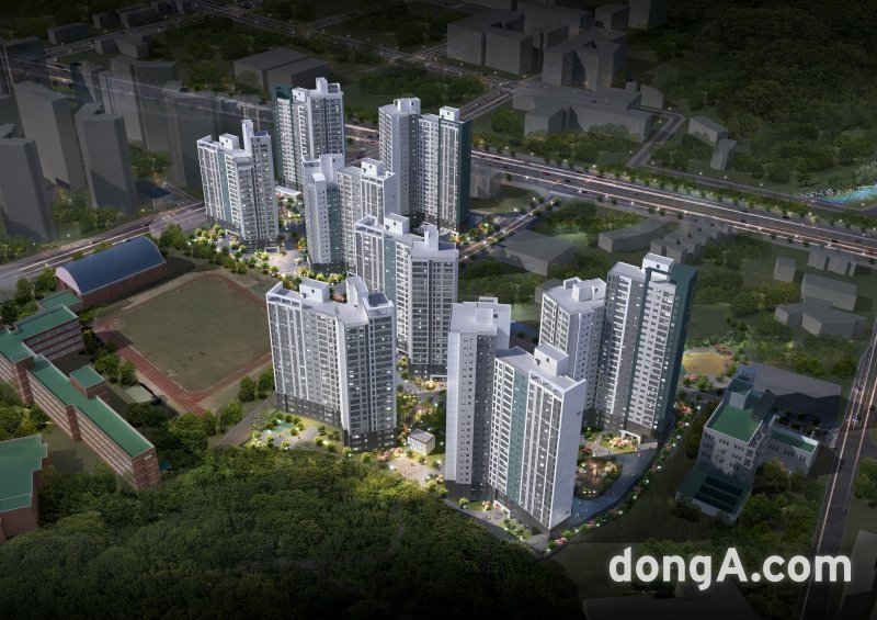 관저 푸르지오 센터럴파크 야경투시도. 대우건설 제공