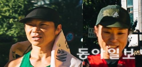 10km 부문 우승자 이규환 씨(좌)와 김선영 씨. 서울100K 사무국 제공