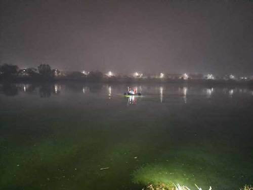 강원 춘천 우두동 소양강 추락사고 현장.(강원도소방본부 제공)