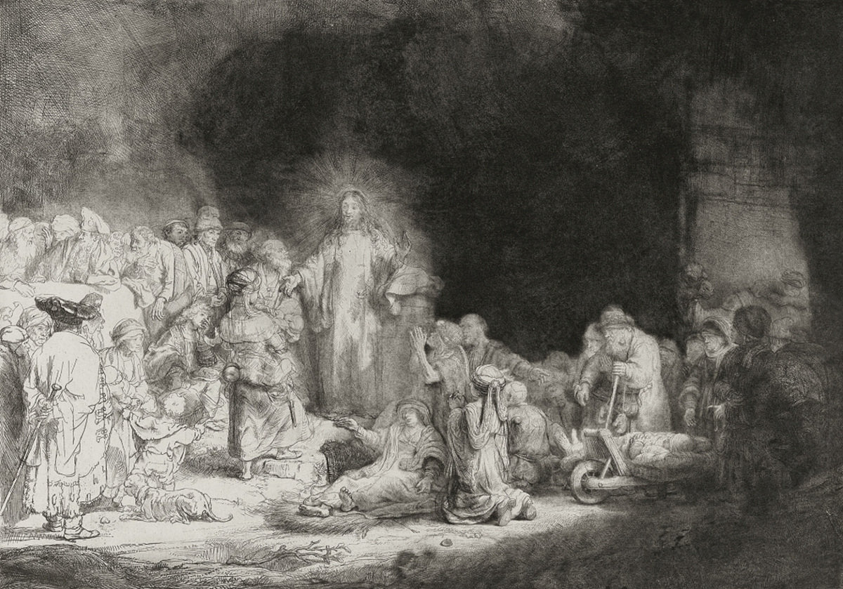 병자를 고치는 예수, 1648년경, 27.8×38.8cm, 사진: 대구미술관 제공