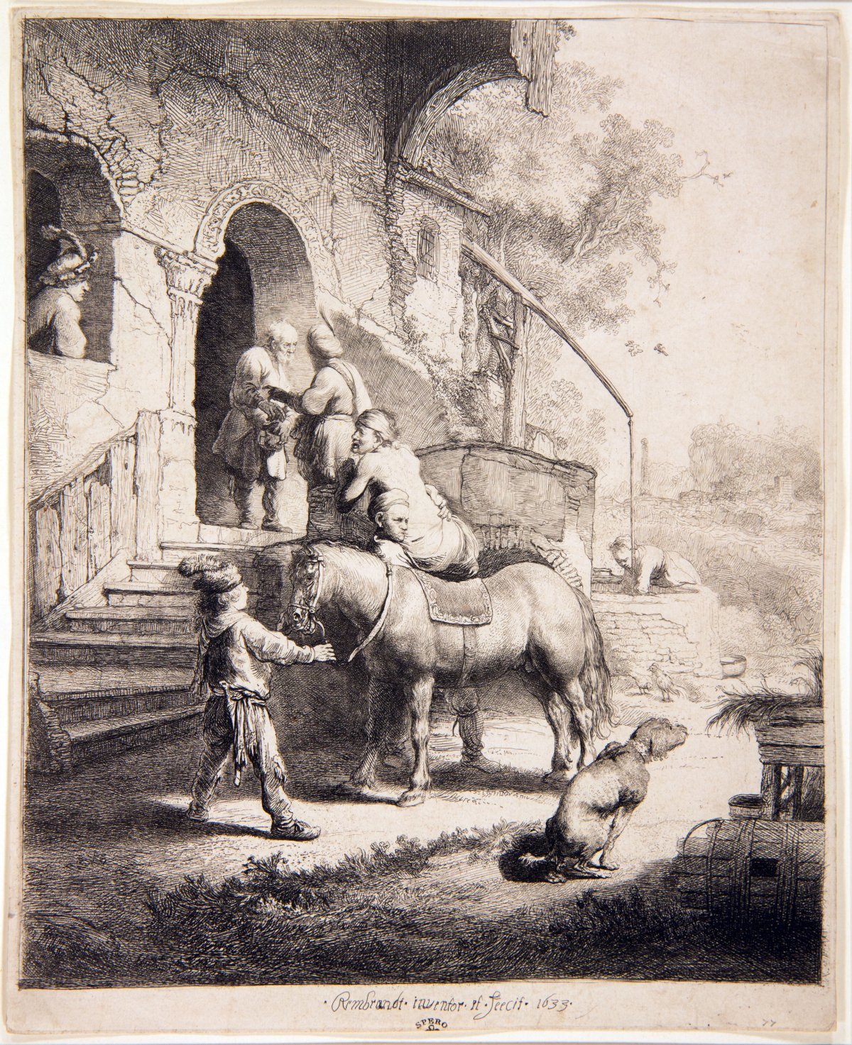 착한 사마리아인, 1633, 25.7×20.8cm. 사진: 대구미술관 제공