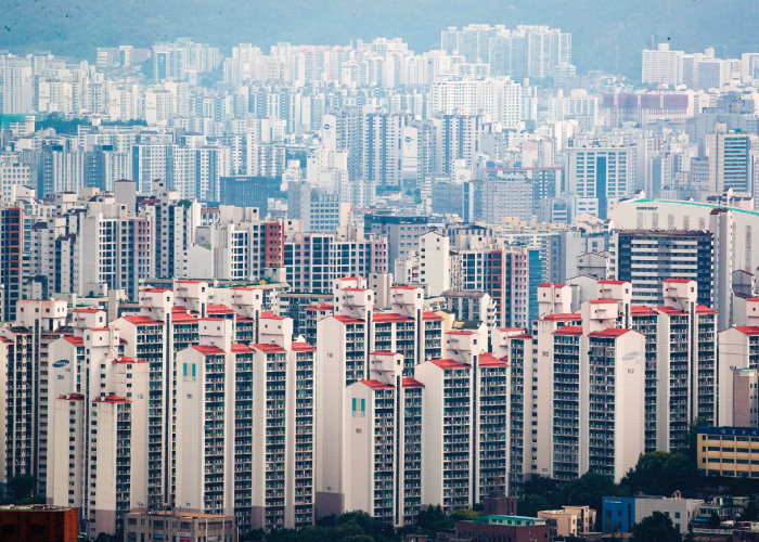 남산에서 바라본 서울 아파트 단지. [뉴스1]