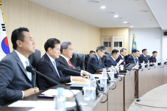 조태용 국가안보실장이 20일 오전 용산 대통령실 청사에서 열린 NSC 상임위원회를 주재하고 있다. 대통령실 제공