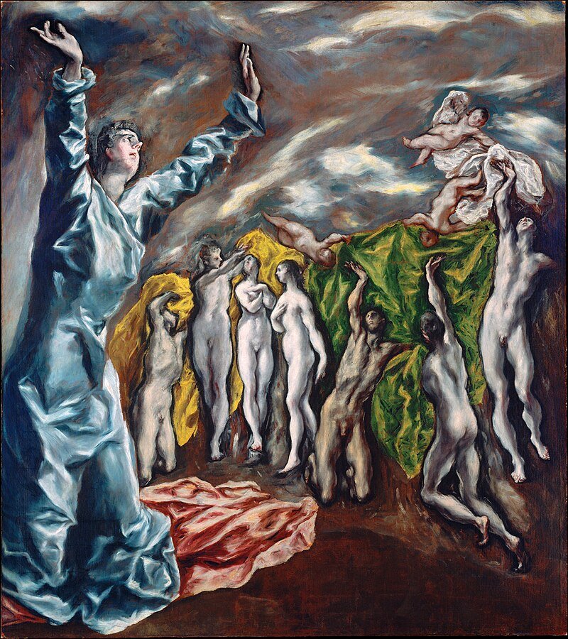 El Greco, Opening of the Fifth Seal, 1608–1614. 사진 출처: 위키피디아