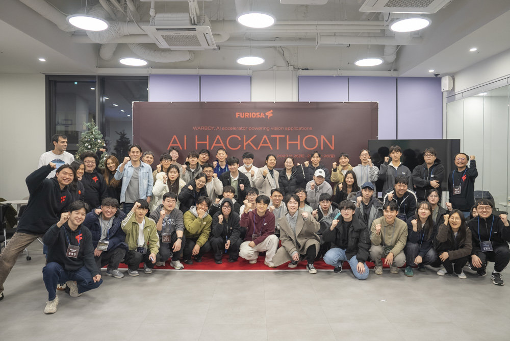 퓨리오사AI는 지난 11월 25일에서 26일 사이, 국내 최초 NPU 기반 AI 해커톤을 개최했다 / 출처=IT동아