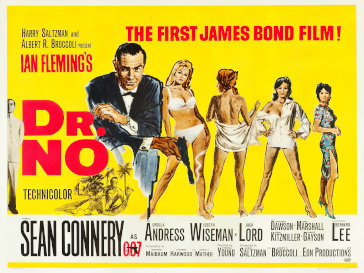 1962년 007 영화 ‘닥터 노’ 개봉 포스터, 위키피디아