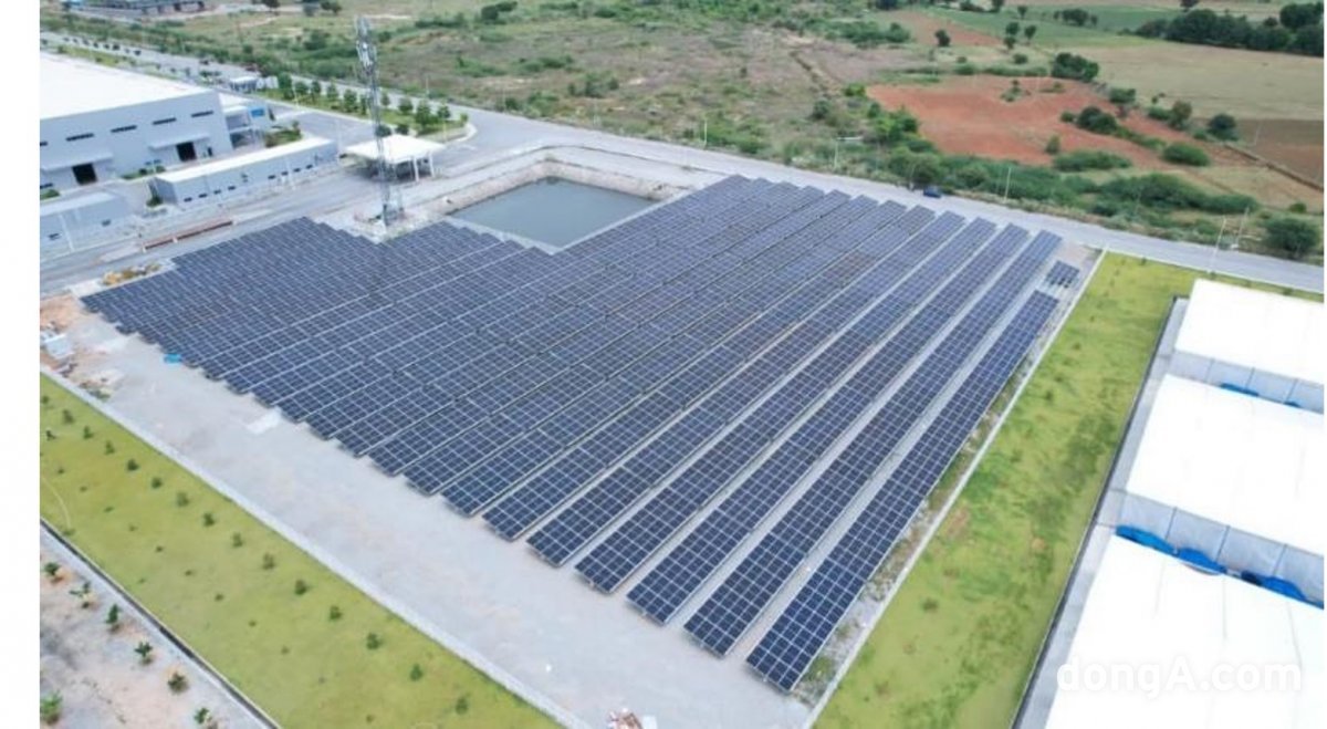 기아 인디아 태양광 발전시설 전경