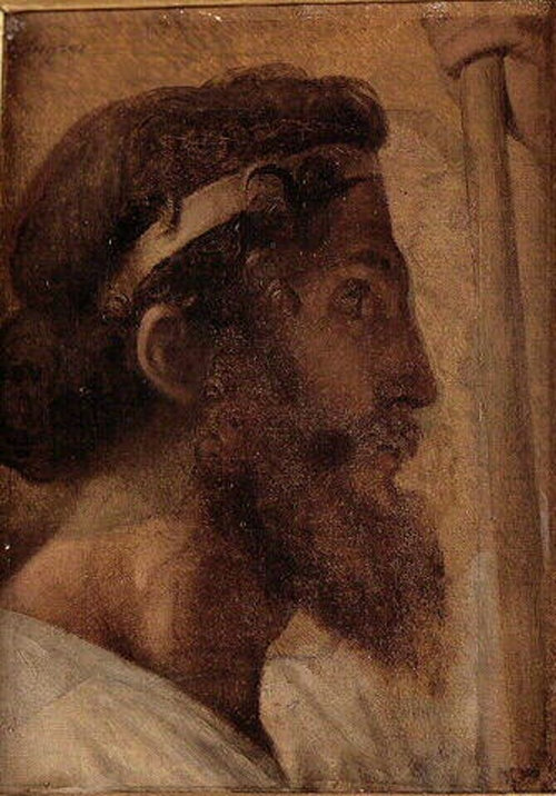 19세기에 그려진 페이시스트라토스의 인물화. 그는 독재자였지만, 많은 업적을 이룩해 아테나이의 ‘황금시대’를 열었다는 평가도 있다. 사진 출처 위키피디아
