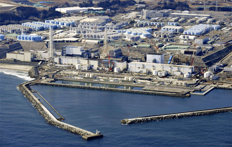 오염수 방출 시작한 일본 후쿠시마 원전.
