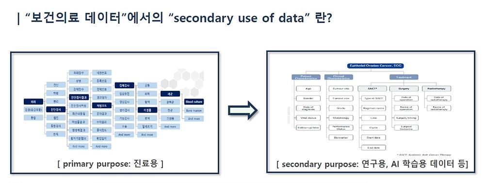 보건의료데이터의 2차 가공 도식 / 출처=메디플렉서스