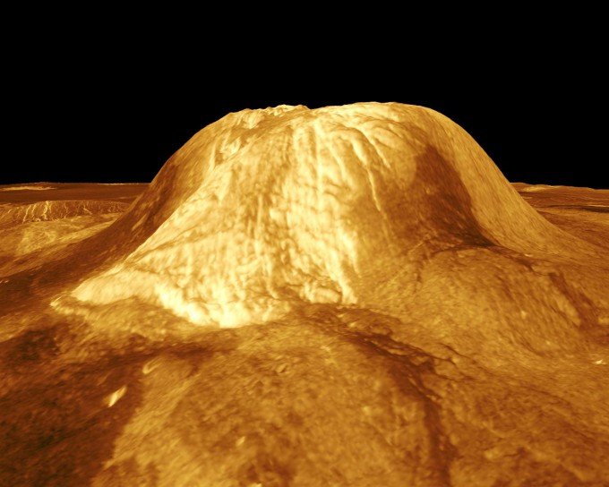 미국 항공우주국(NASA)의 무인 금성 탐사선 ‘마젤란’이 바라본 금성 표면의 모습을 컴퓨터 시뮬레이션으로 구현했다. NASA 제공