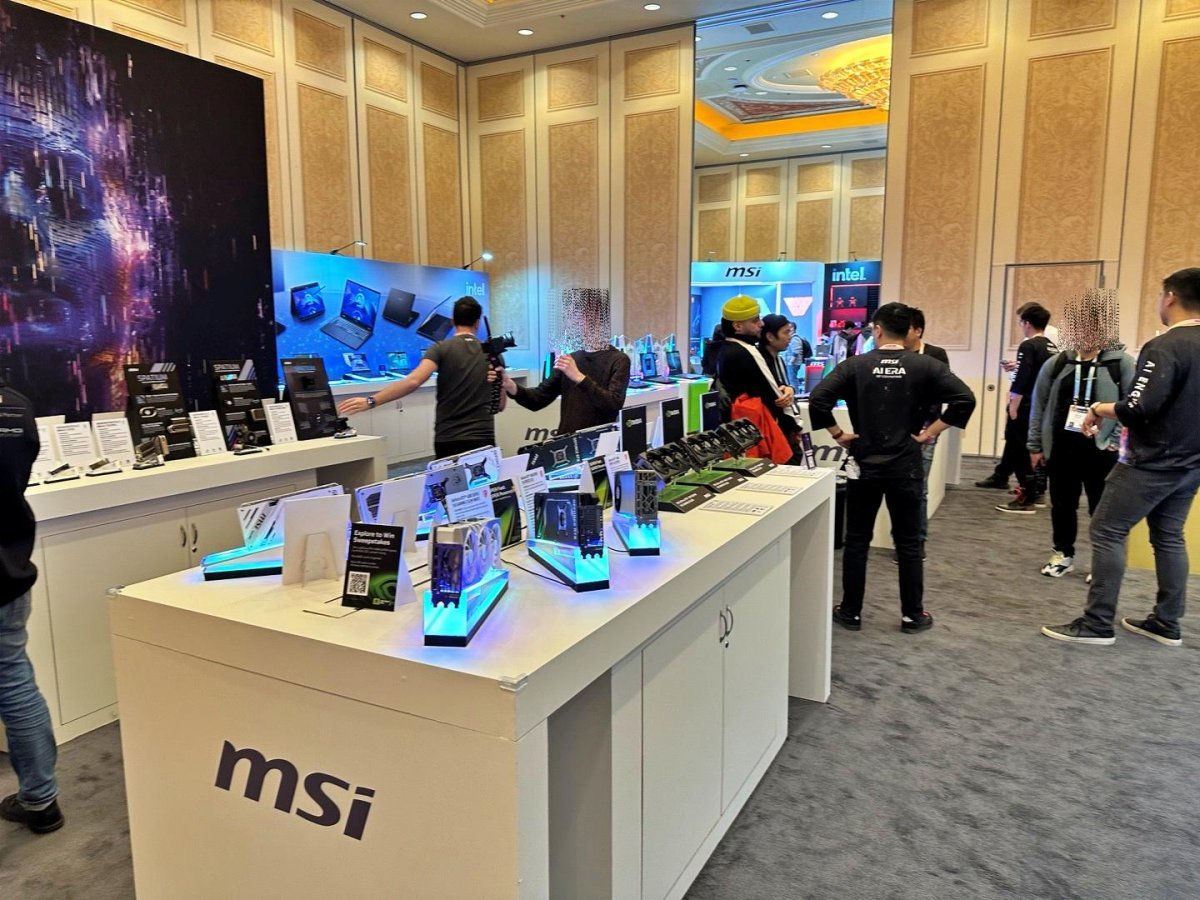 CES 2024에서 진행된 MSI 미디어투어 현장 / 출처=IT동아