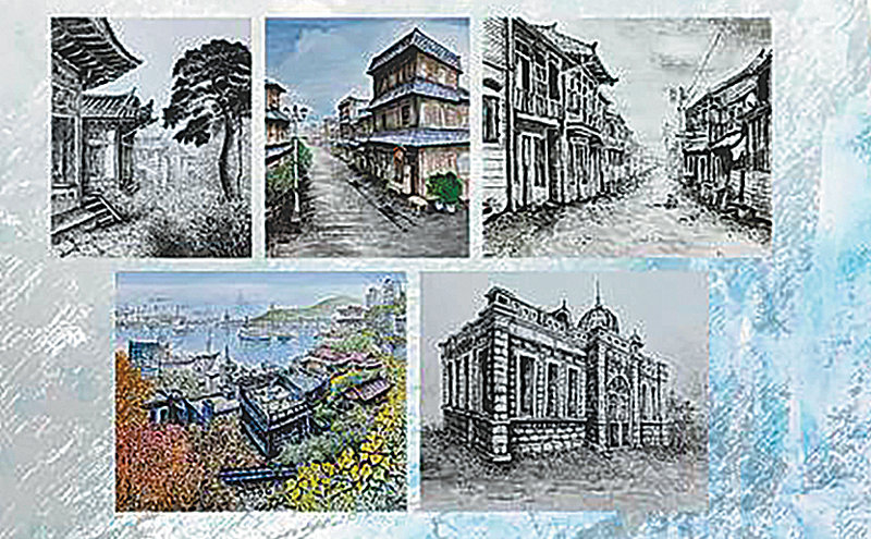 인천 개항장의 과거와 현재를 수묵화로 표현한 시민들의 작품이 10∼23일 인천시민애집에서 전시된다. 인천시 제공