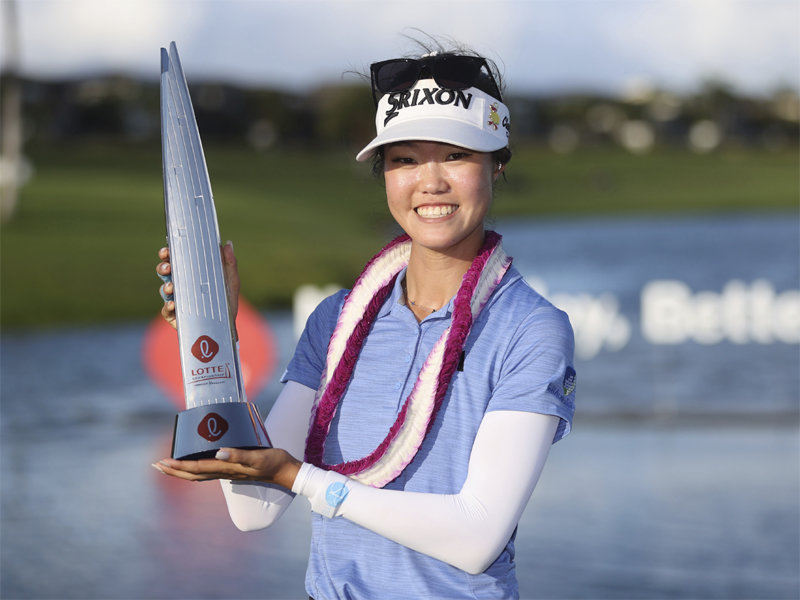 그레이스 김은 지난해 4월 롯데 챔피언십에서 미국여자프로골프(LPGA)투어 데뷔 첫 우승을 차지했지만 이후 부진에 빠졌다. AP 뉴시스