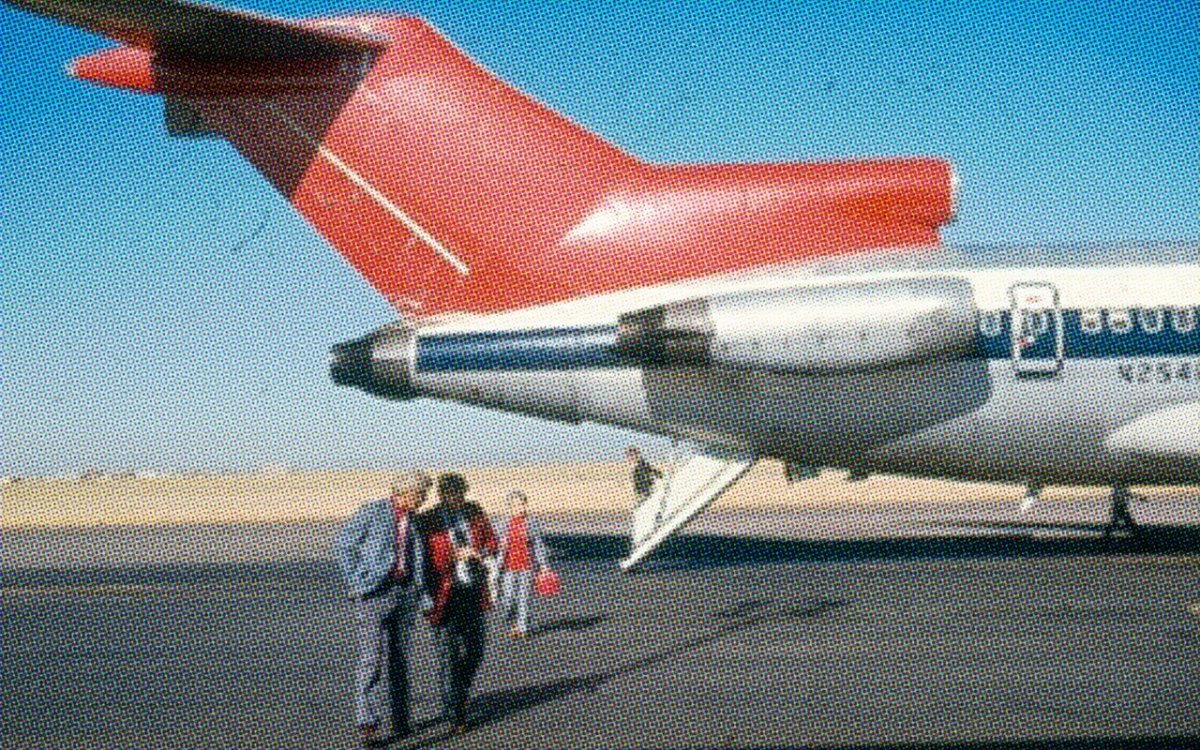 보잉 727 기종에 있던 꼬리 부분 출구. 자료:위키미디어
