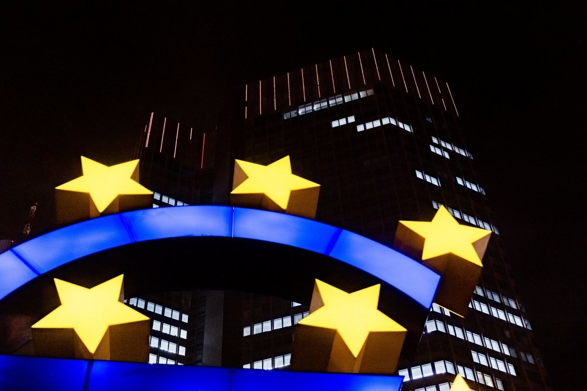 독일 프랑크푸르트의 유럽중앙은행(ECB) 건물 야경. ECB ‘X(옛 트위터)’ 캡처
