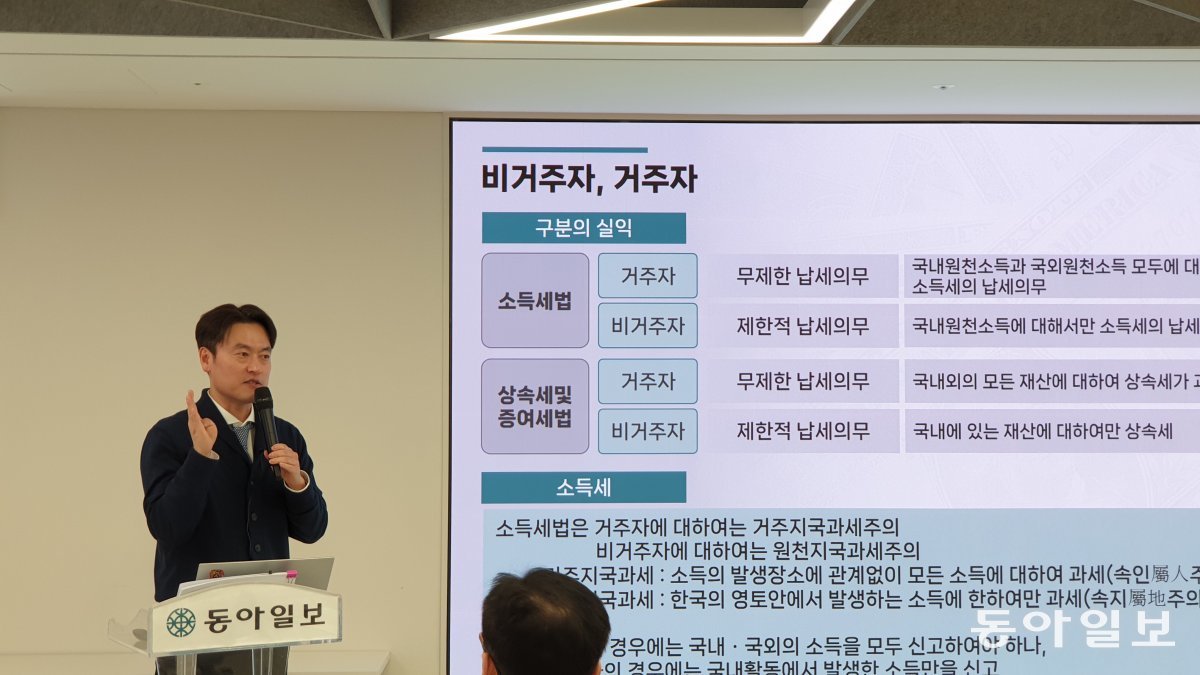 고주현 지수회계법인 회계사가 23일 서울 종로구 동아미디어센터에서 열린 ‘자산승계학교’에서 강의하고 있다. 황재성 기자 jsonhng@donga.com