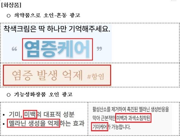 적발 사례/식품의약품안전처 제공