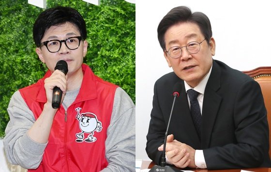 한동훈 국민의힘 비상대책위원장과 이재명 더불어민주당 대표가 18일 각각 저출생 문제 해결 공약을 발표했다. 2024.1.18 뉴스1