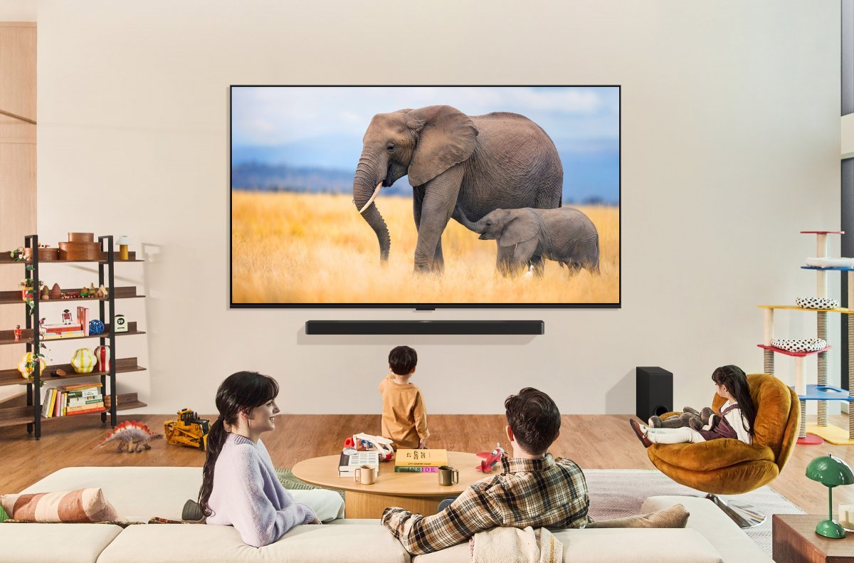 프리미엄급 TV인 삼성전자의 ‘네오 퀀텀닷발광다이오드(QLED) 8K TV’(위쪽 사진)와 LG전자의 2024년형 ‘퀀텀닷 나노셀
 발광다이오드(QNED) TV’. LG전자는 26일 2024년형 OLED·QNED TV를 출시한다고 밝혔다. 주력 제품인 OLED
 TV 출고가는 77형 기준 650만∼900만 원이다. 삼성전자도 조만간 2024년형 TV를 출시할 예정이다. 삼성전자의 네오 
QLED TV 2023년형 출고가는 75형 기준 809만∼1280만 원이다. 삼성전자·LG전자 제공