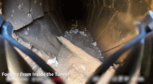 이스라엘군이 확인한 하마스 지하 터널 내부 모습. X(옛 트위터) @IDF