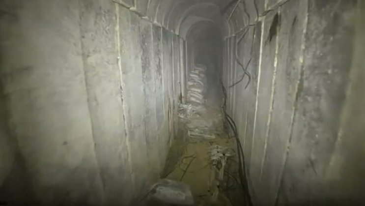 이스라엘군이 확인한 하마스 지하 터널 내부 모습. X(옛 트위터) 캡처 @IDF