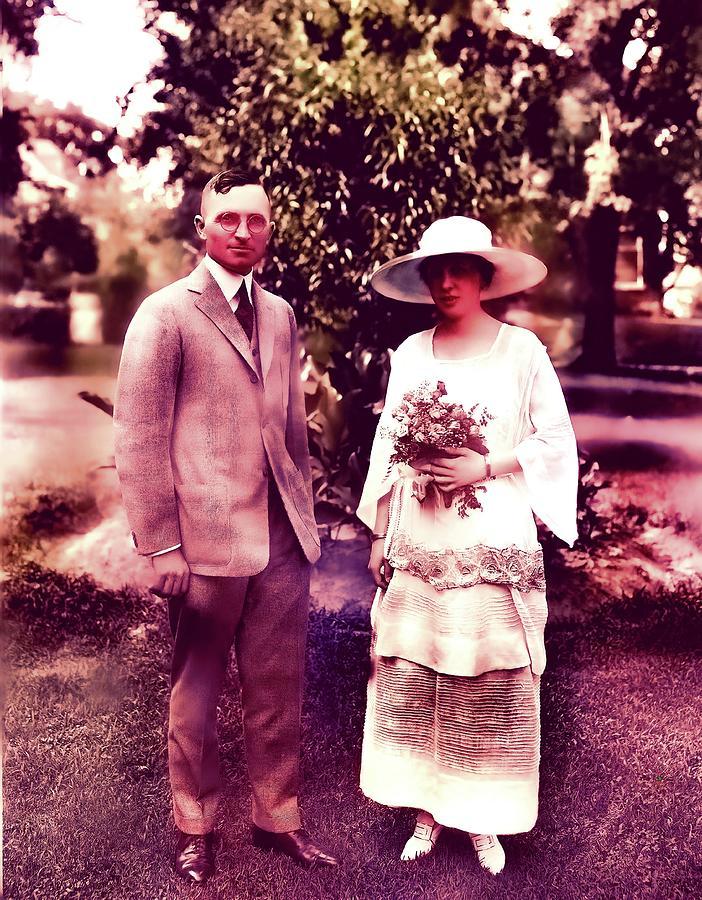 1919년 해리 트루먼 대통령과 부인 베스 여사 결혼식 사진. 해리 트루먼 대통령 도서관 홈페이지