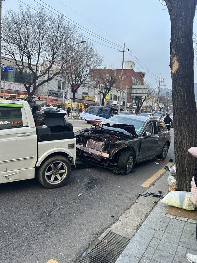 29일 오후 4시57분쯤 서울 은평구 연신내 도로에서 7중 교통사고가 발생했다. 뉴스1