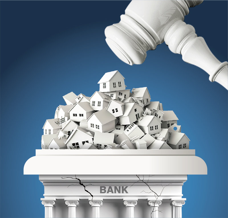 경매 넘어간 부동산 급증… 5대 은행, 10조원 물렸다