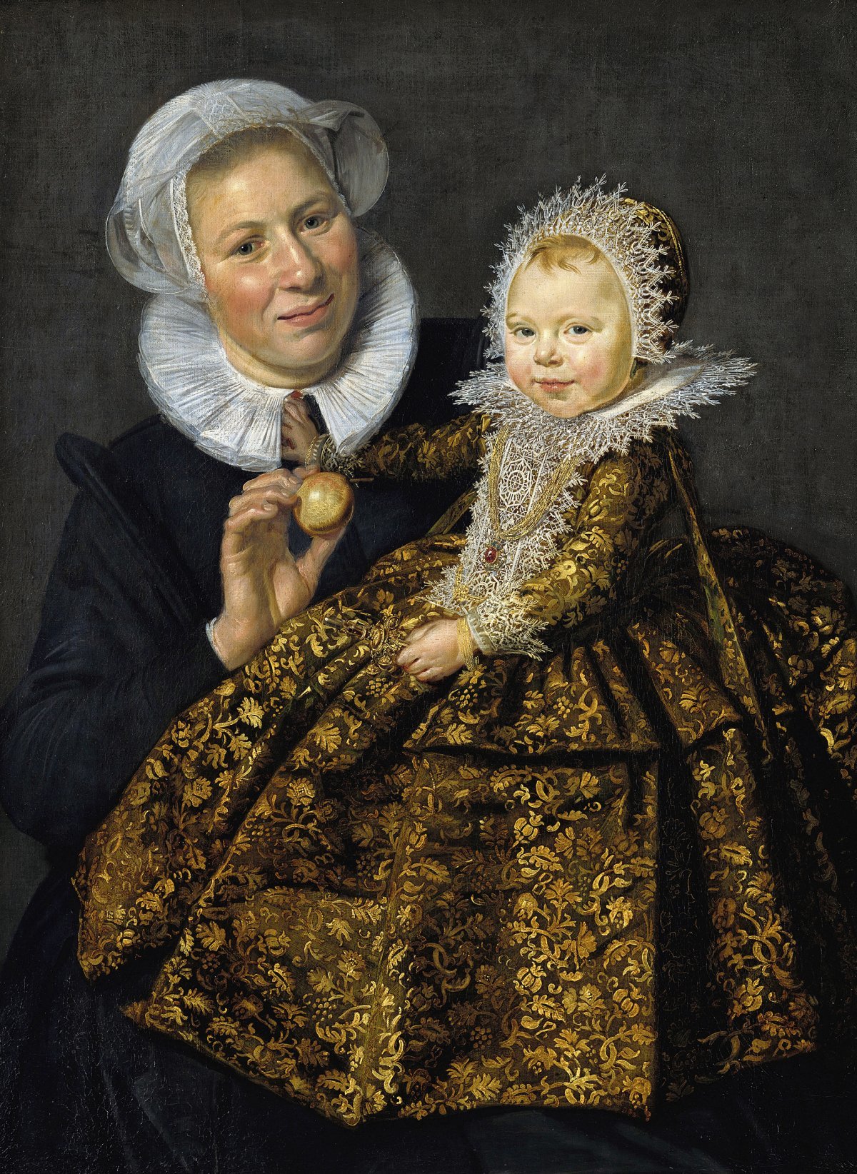 암스테르담의 유력 정치인이자 귀족의 딸 카타리나 호프트가 유모와 함께 있는 모습을 그린 1619∼1620년 초상화. 프란스 할스는 당대 부유한 상인부터 귀족까지 초상화를 의뢰하고 싶어 하는 인기 작가였다. 레익스미술관 제공