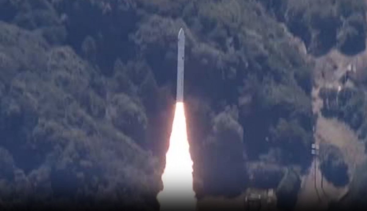 일본 우주 벤처기업 스페이스원이 13일 발사한 ‘카이로스’ 1호기. NHK 유튜브 캡처