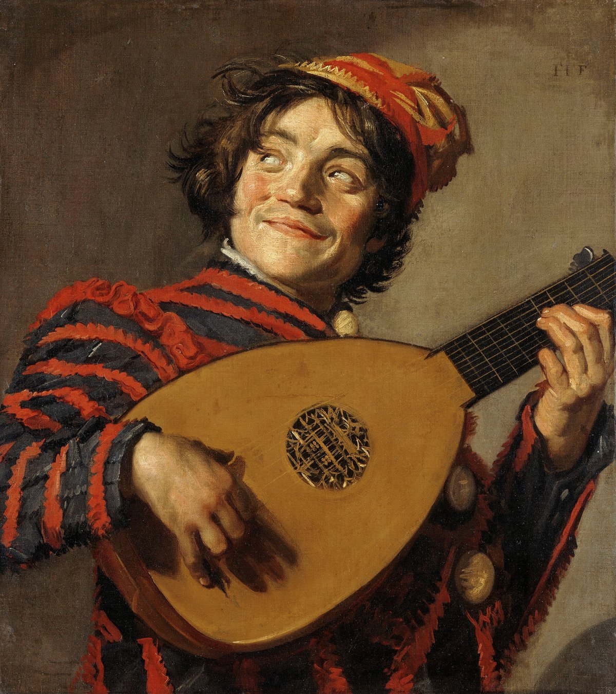 류트를 연주하는 사람, 1623년 경, 캔버스에 유채, 70 x 62 cm. 파리 루브르박물관 소장. 레익스미술관 제공