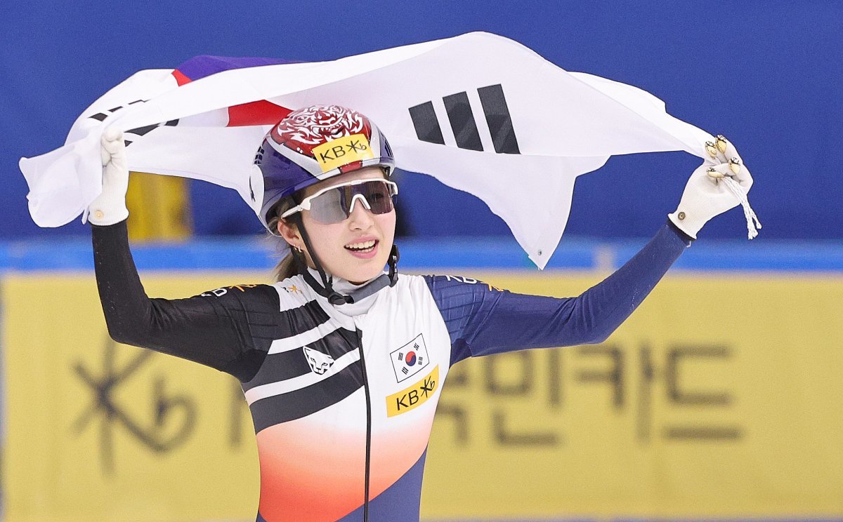 여자 쇼트트랙 대표팀 김길리가 세계선수권 1500m 금메달을 차지했다. 뉴스1 DB