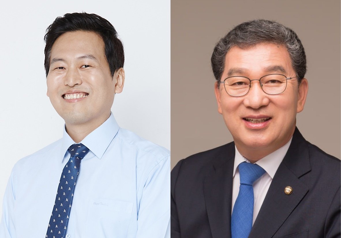 왼쪽부터 손금주 전 의원(53), 신정훈 현 의원(59). ⓒ News1