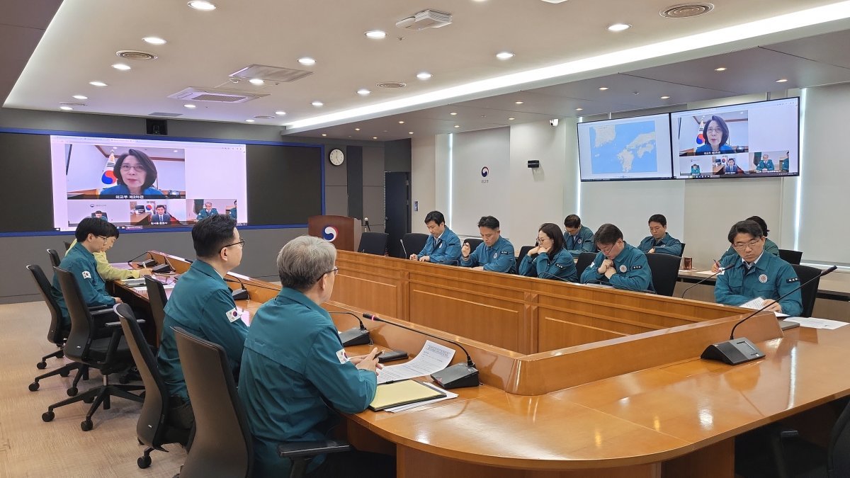 제1차 재외국민호보대책본부 관계부처 대책회의.(외교부 제공)