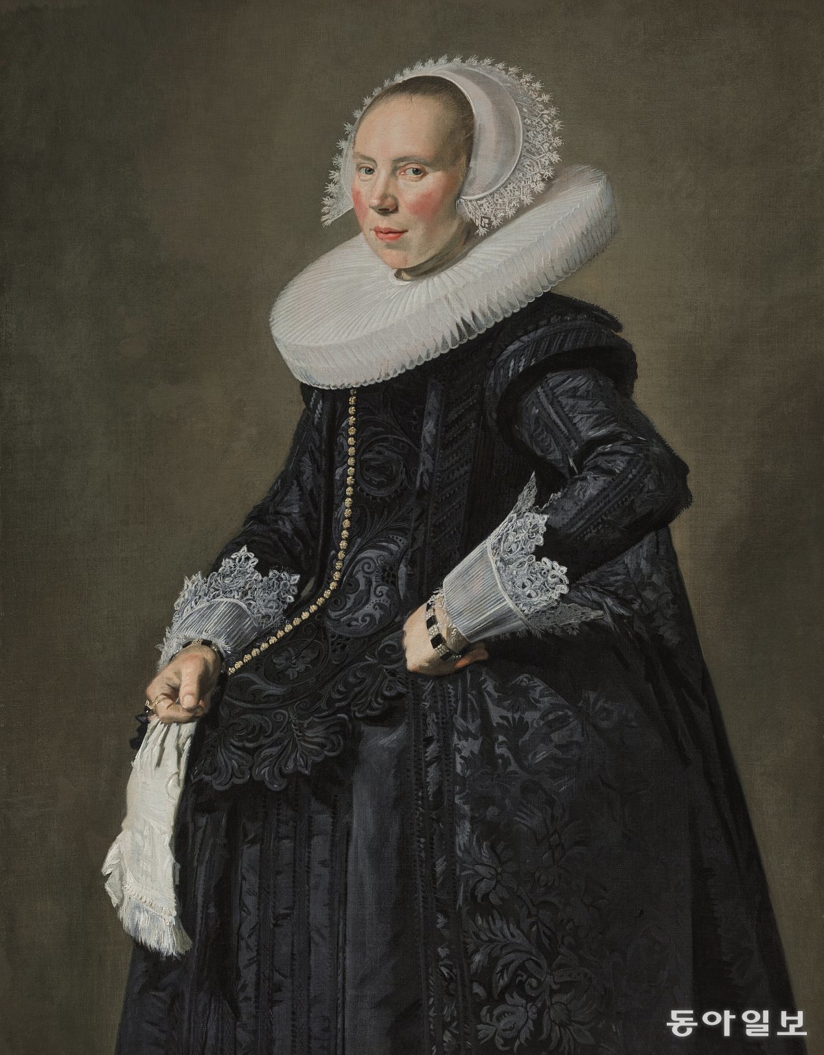 프란스 할스, 쿠네라 판 베어스드롭(Cunera van Baersdrop)의 초상. 1625년경. Susan and Matthew Weatherbie Collection. 사진 레익스미술관 제공.