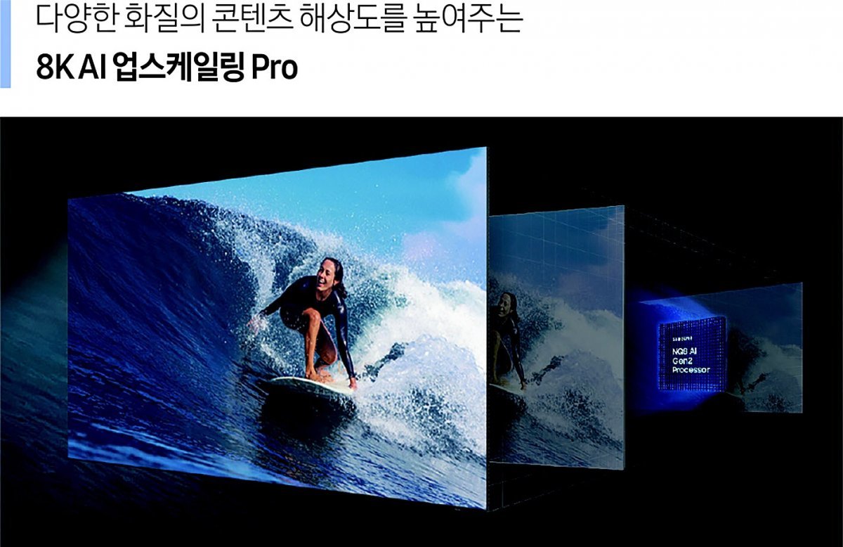 다양한 화질의 콘텐츠 해상도를 높여주는 8K AI 업스케일링 Pro