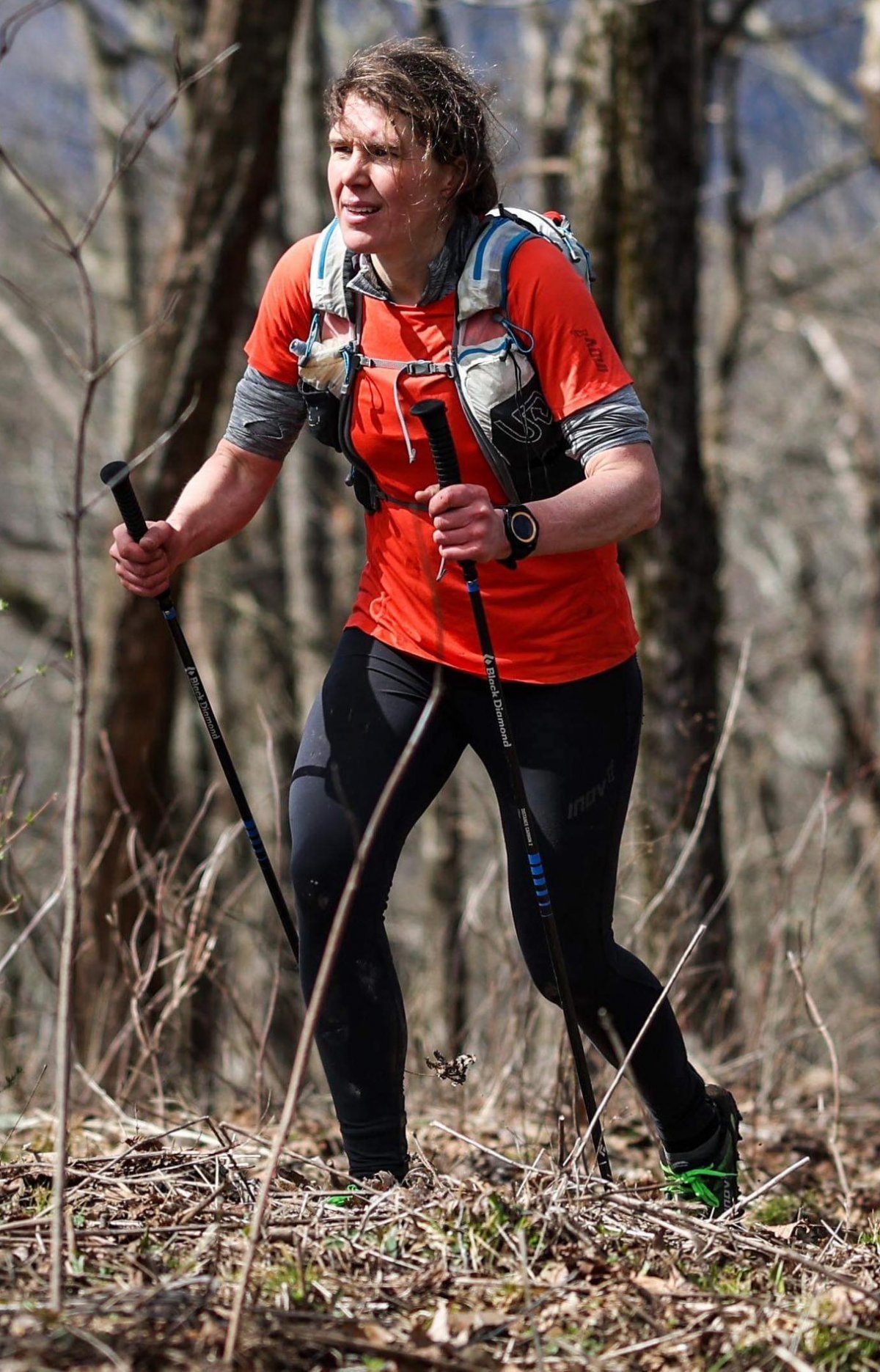 재스민 패리스 씨가 UTMB(울트라트레일몽블랑)에 참가해 달리고 있는 모습. UTMB 홈페이지 캡처.