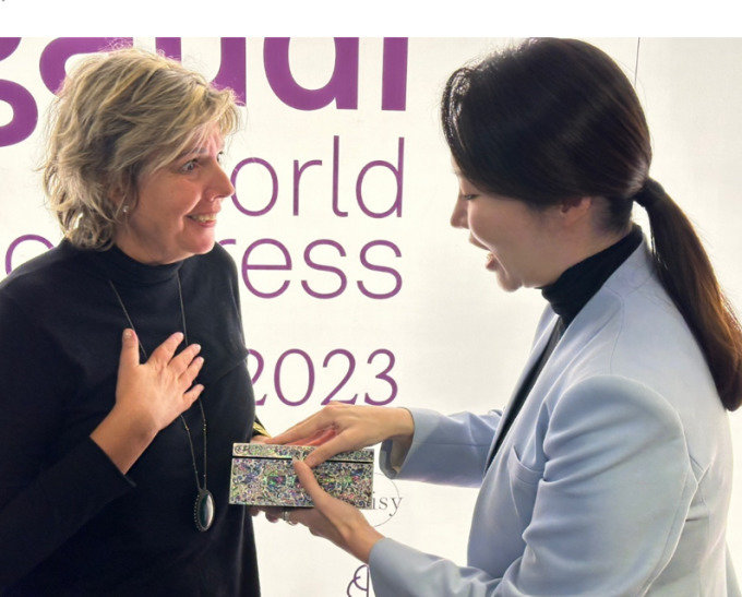 2023년 11월 함슬 대표가 주최한 스페인 카탈루냐 문화 행사 현장. 디드라이브 제공