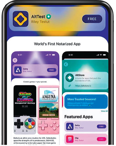 지난달 28일 애플 애플리케이션(앱) 개발자 라일리 테스투트는 자신이 개발한 대체 앱 장터 ‘알트스토어’의 구동화면을 자신의 SNS에 올렸다. 알트스토어는 이르면 이달 일반 유럽 소비자들이 사용할 수 있을 것으로 전망된다. 사진 출처 라일리 테스투트 SNS 스레드