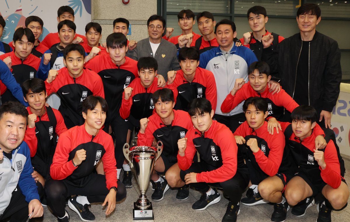 한국 U23 대표팀이 10회 연속 올림픽 본선 진출과 U23 아시안컵 우승에 도전한다.2024.3.28/뉴스1