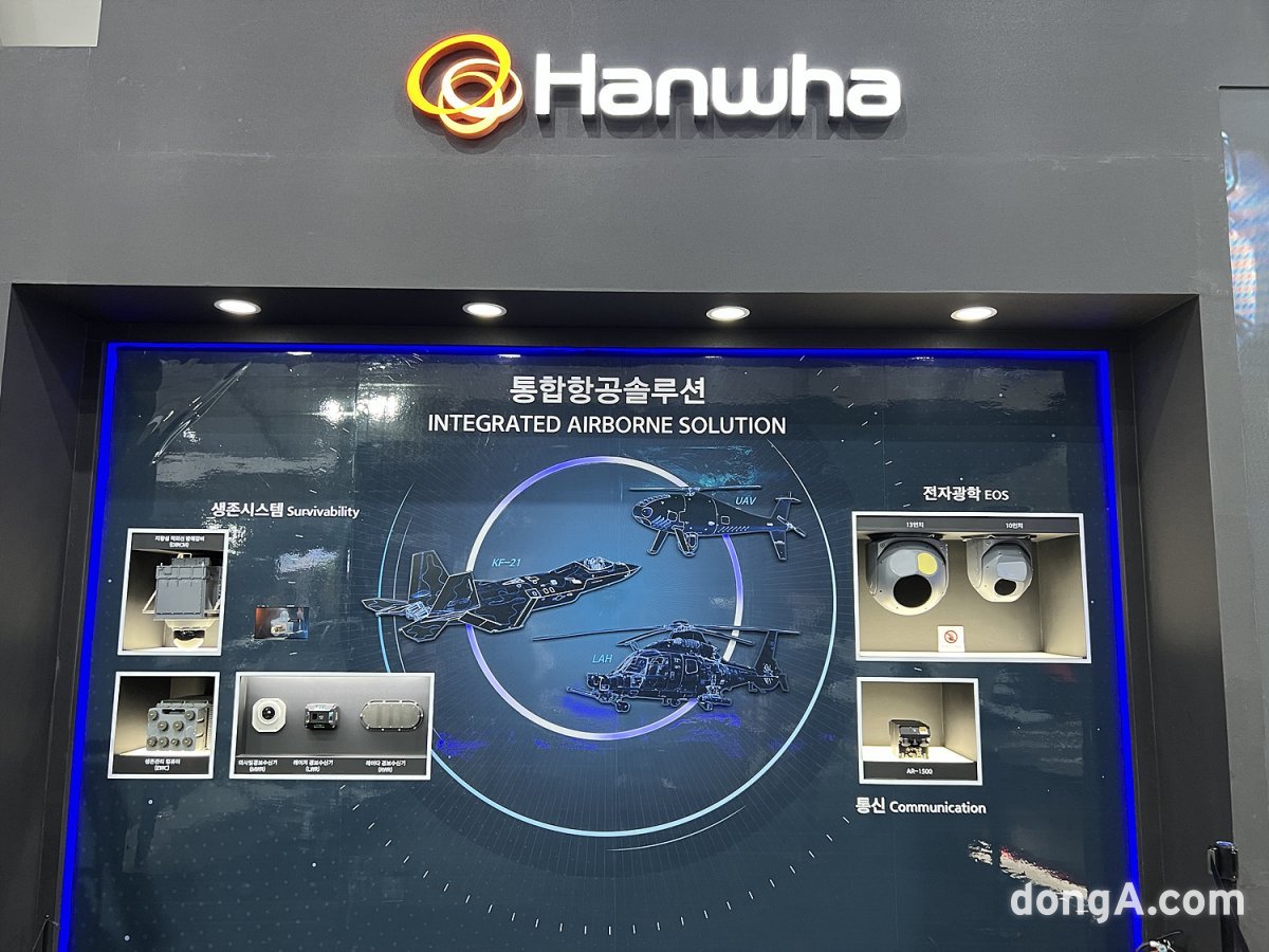 2023 Seoul Aerospace and Defense Exhibition (ADEX) Hanwha booth