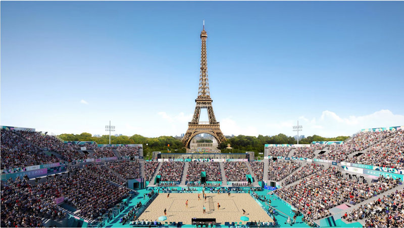 비치발리볼 경기가 열릴 샹드마르스 공원. 사진출처 파리 올림픽 홈페이지