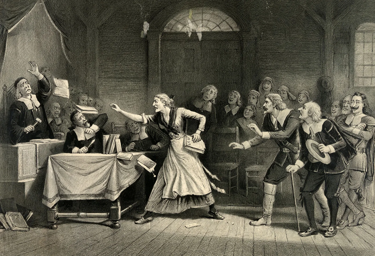 17세기 당시 영국의 식민지였던 미국 뉴잉글랜드 매사추세츠에서 벌어진 마녀재판을 다룬 그림. 특정 인물을 ‘마녀’로 몰아 비난하고 처벌한 마녀사냥과 마녀재판은 혐오의 대표적인 사례다. 사진 출처 브리태니커