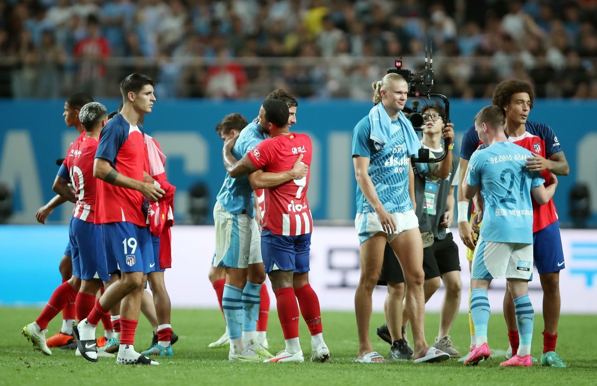 Manchester City and Atletico Madrid players visited Korea last year for the Coupang Play Series. 2023.7.30 News 1