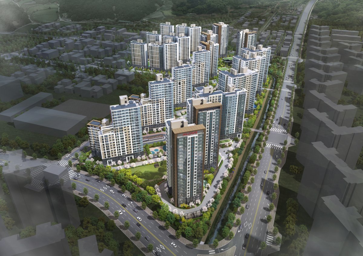 힐스테이트 죽림더프라우드 조감도.