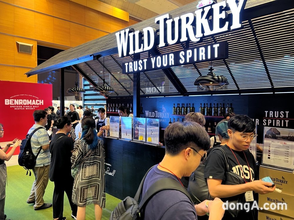 트랜스베버리지 와일드터키, 2023 바앤스피릿쇼 부스.