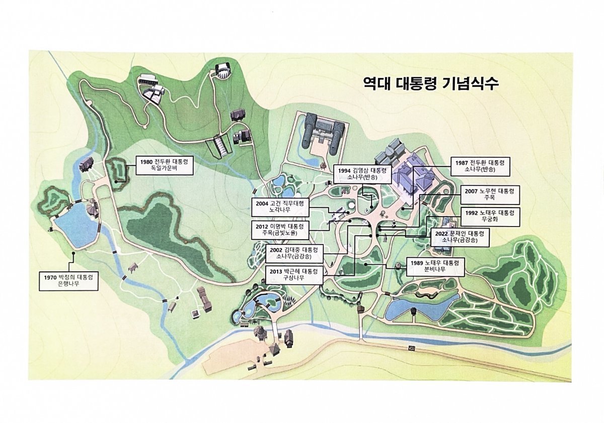 The National Arboretum, where commemorative plantings of Korea’s past presidents were held.  Provided by National Arboretum