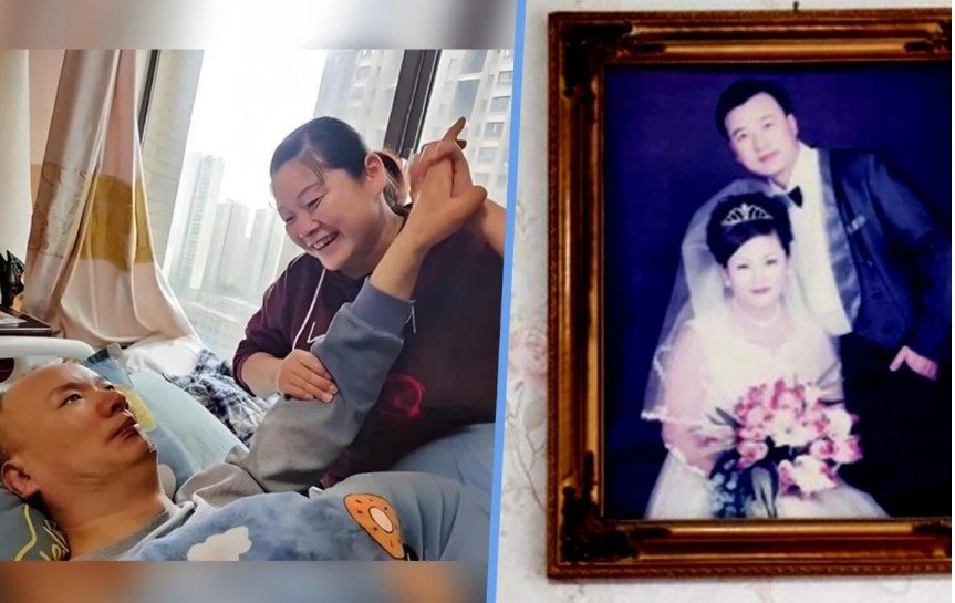 순홍샤 씨와 남편의 현재의 모습과 결혼 당시의 모습. 뉴스1